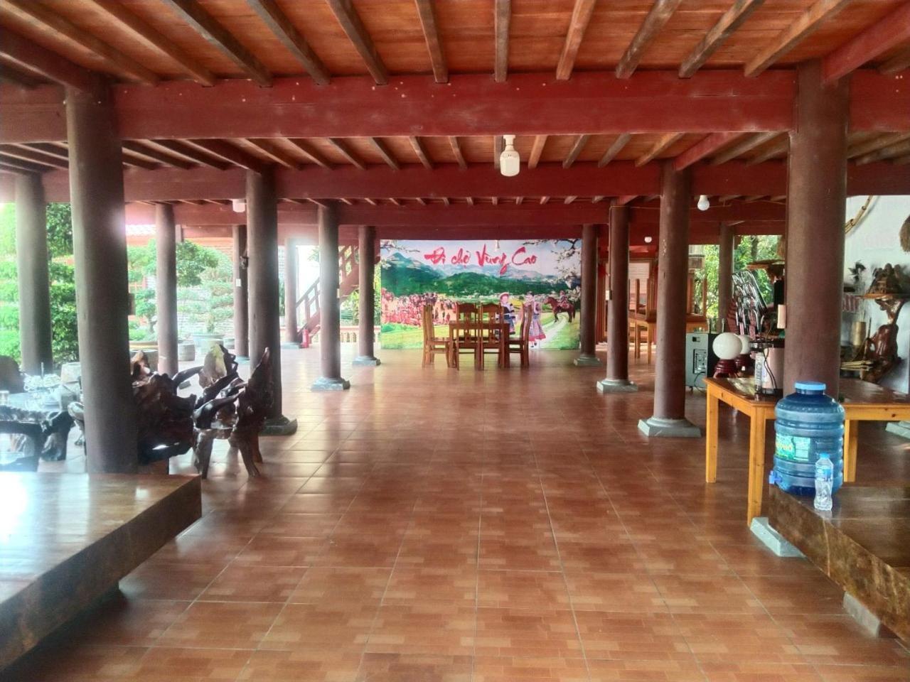 A Lin Homestay Bac Ha Exterior foto