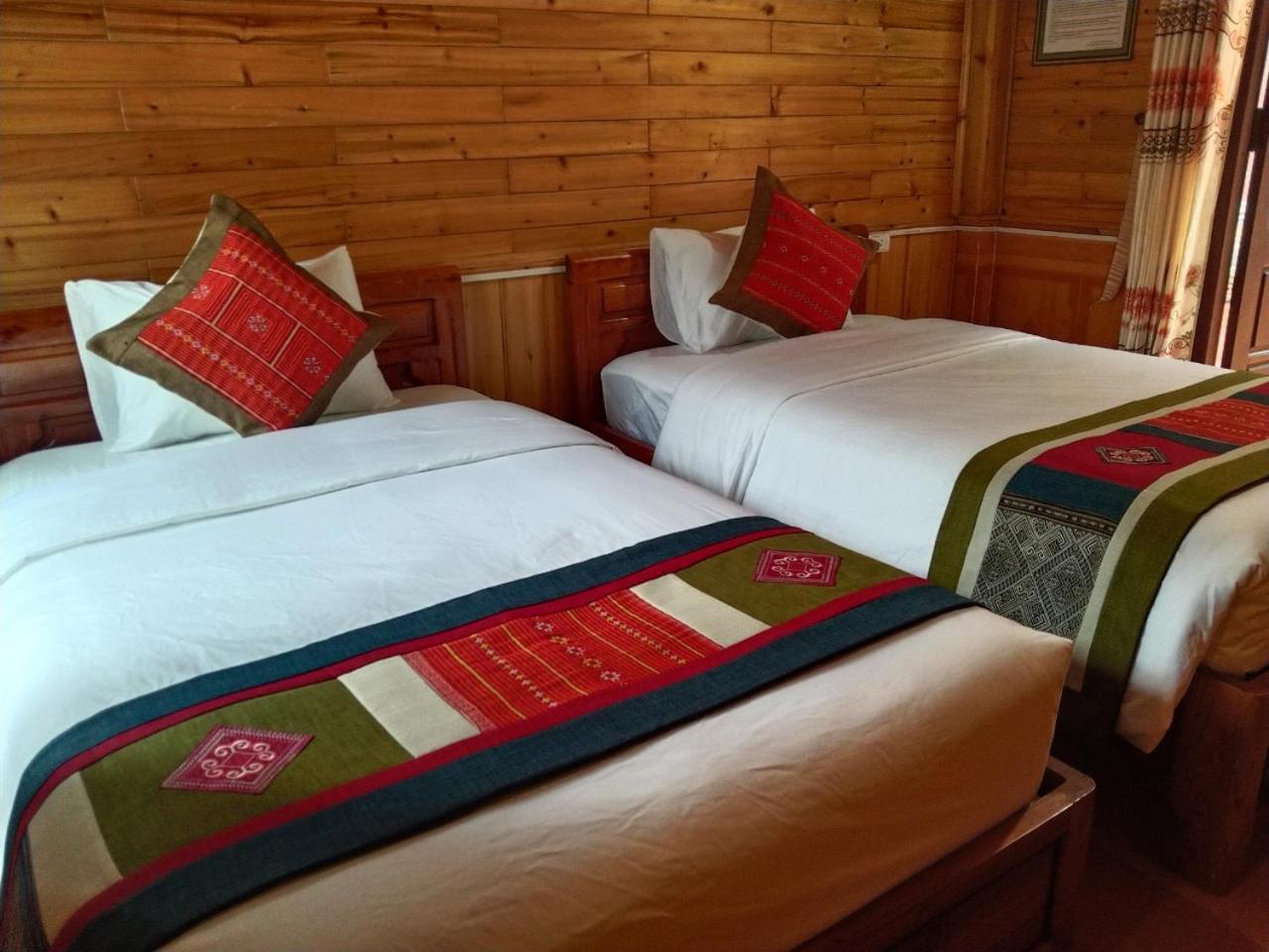 A Lin Homestay Bac Ha Exterior foto